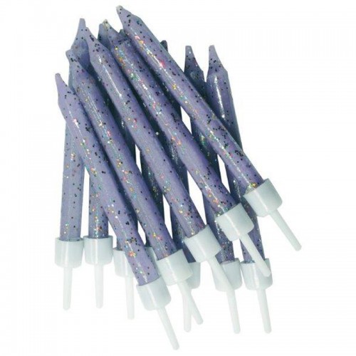 Velas Lilás Glitter Velas Lilás Glitter